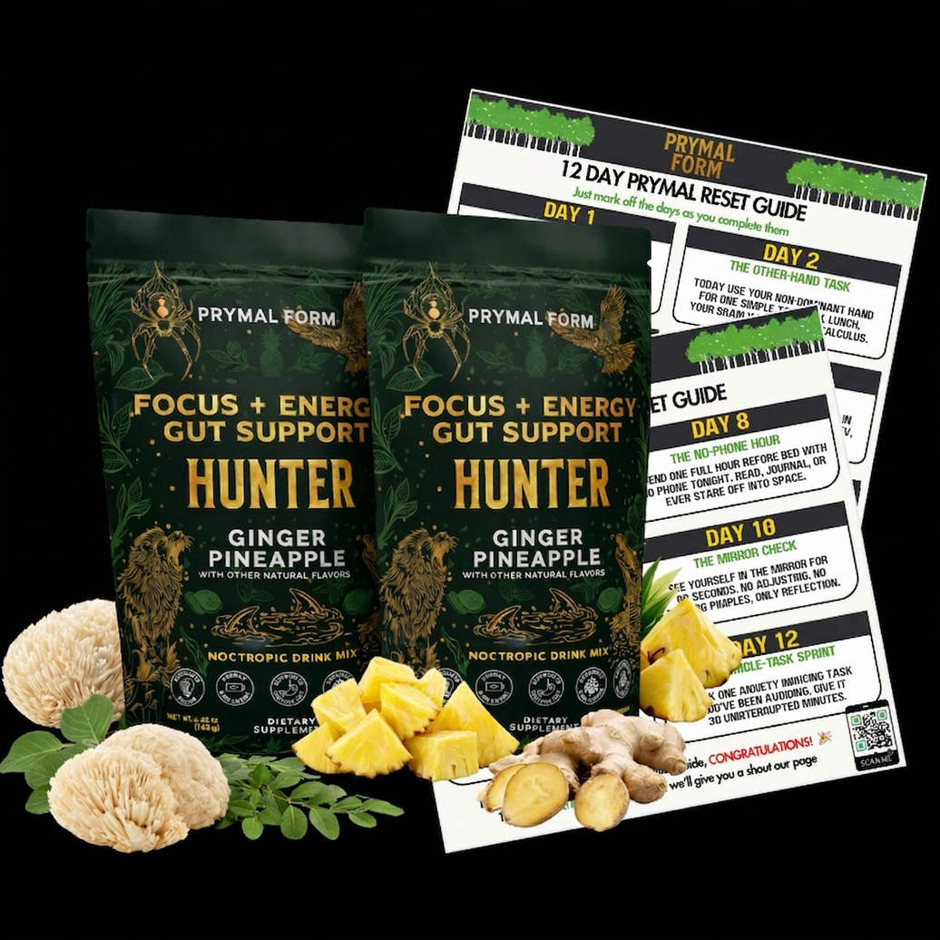 2 PACK – HUNTER | Pineapple Ginger Energy Nootropic Blend