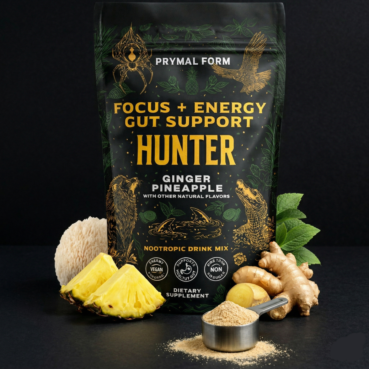 HUNTER | Pineapple Ginger Energy Nootropic Blend