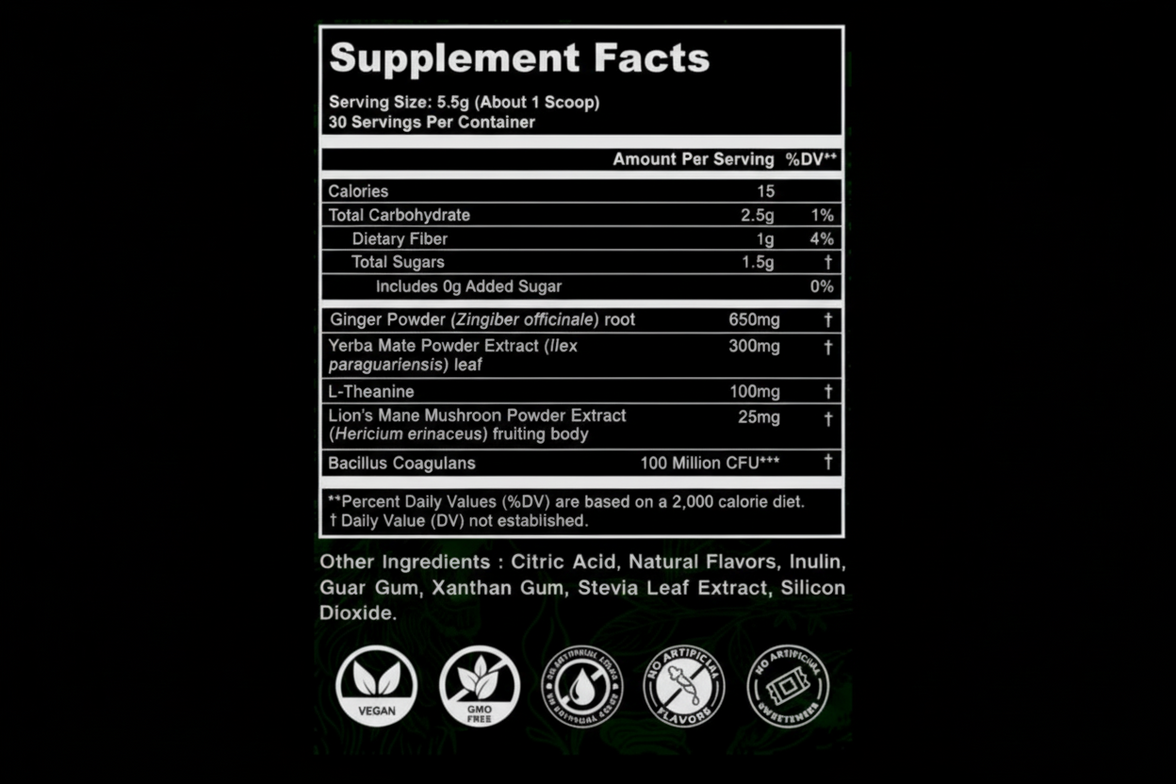 HUNTER | Pineapple Ginger Energy Nootropic Blend